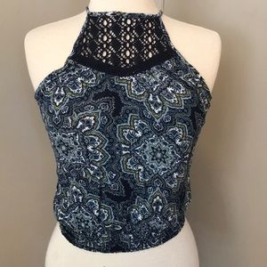 high neck tank top